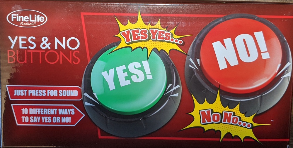 FineLife Yes No buttons