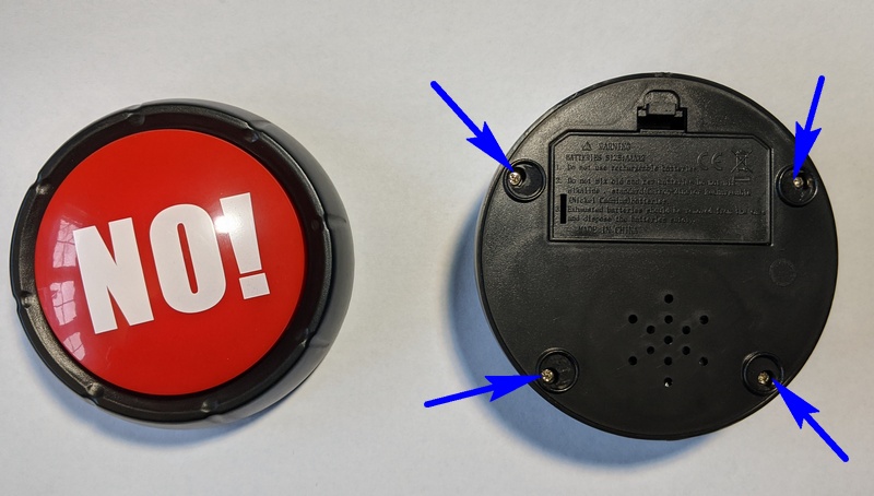 Disassembling the YES-NO Buttons