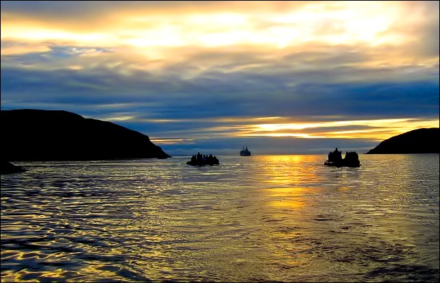 Sunrise at Lower Savage Islands