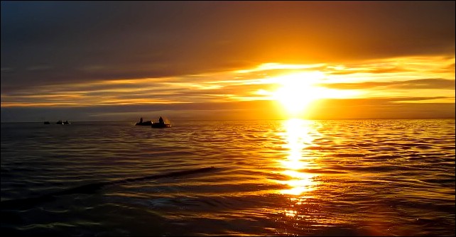 Sunrise at Lower Savage Islands