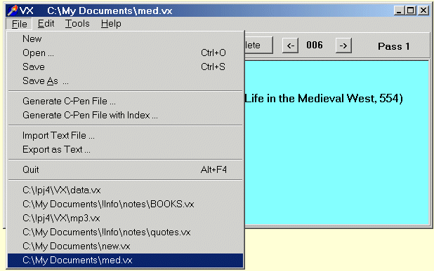 File Menu