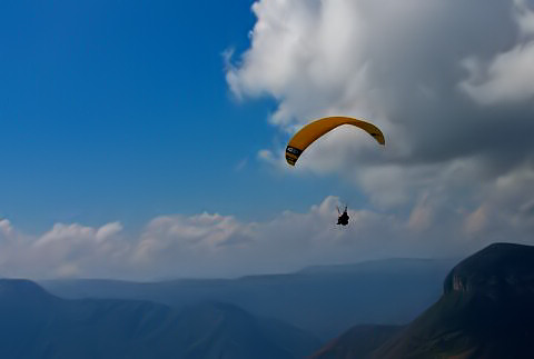 Peter over Chicamocha Canyon